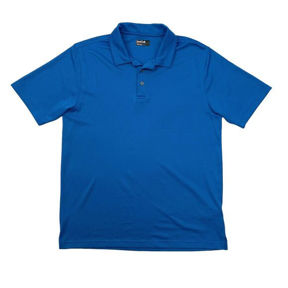 Bolle Polo Shirt Mens L Large Pacific Short Sleeve Quick Dry Performance Golf - Picture 1 of 10